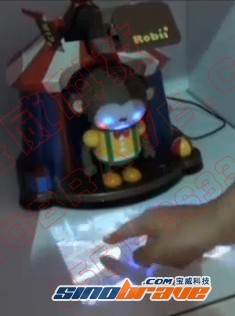 华宝通讯益智陪伴型机器人Robii会模仿可声控可触控