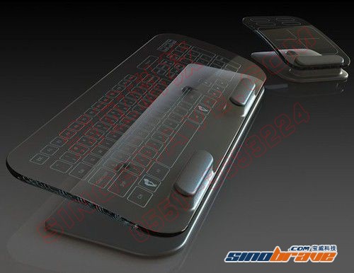 原型多点触控玻璃键盘漂亮 但实用性欠佳