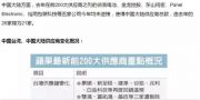 最强电子科技公司苹果公司公布了200大供应商的2018版本